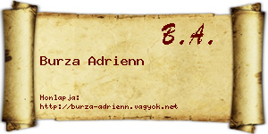 Burza Adrienn névjegykártya
